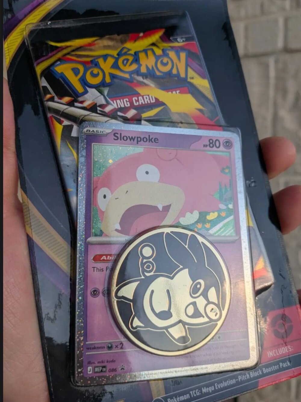 Pokémon ME: Pitch Black Slowpoke Promo Blister Pack - Sealed Lot 6 - Picture 2 of 8